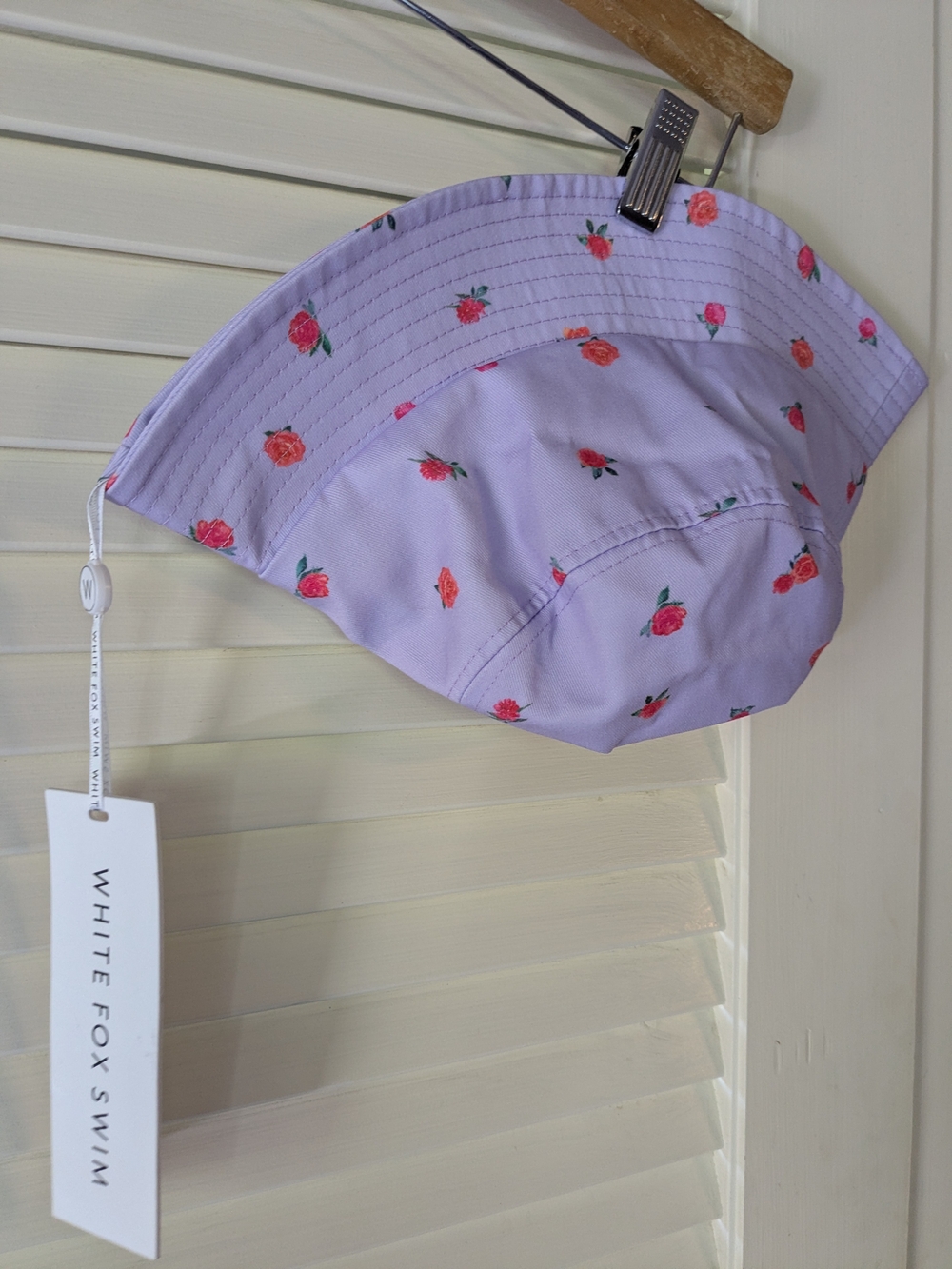 White Fox Swim Lavender Floral Bucket Hat